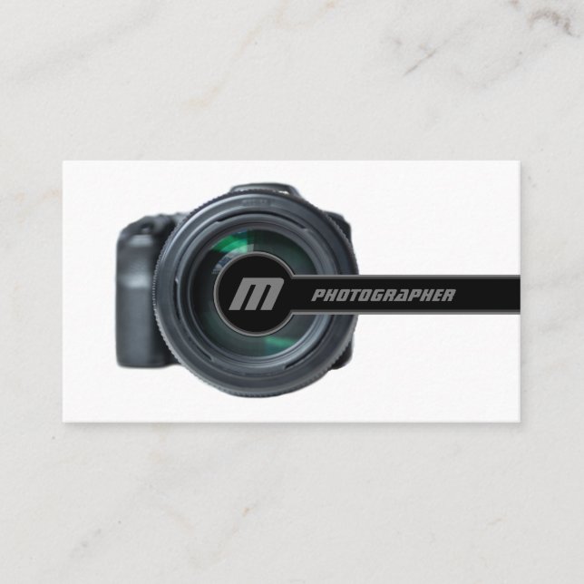 Carte De Visite Lentilles de caméra reflex pour photographes Vidéo (Devant)