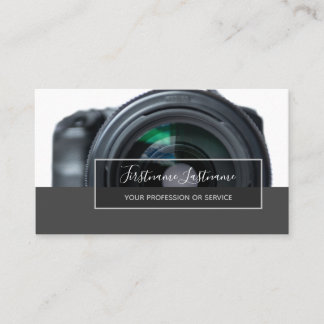Carte De Visite Lentilles de caméra reflex pour photographes Vidéo