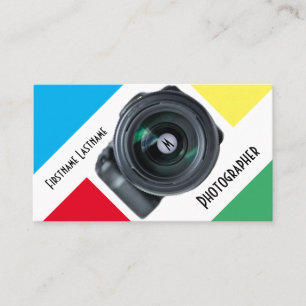Carte De Visite Lentilles de caméra reflex pour photographes Vidéo