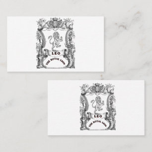 Carte De Visite Léo Le Lion Royal   Affiche de Rouleau du Zodiaque