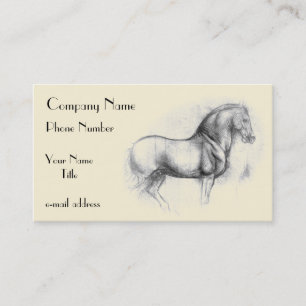 Carte De Visite Leonardo-DA-Vinci-cheval