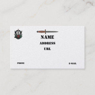 Carte De Visite les 7èmes forces spéciales contrôle la correcti