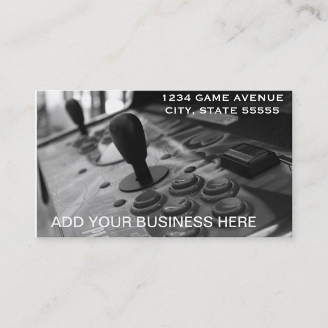 Carte De Visite Les affaires d'un Gamer (Devant)