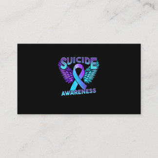 Carte De Visite Les Ailes De Sensibilisation Au Suicide Et Le Suic