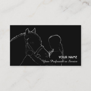 Carte De Visite Les amateurs d'équitation et d'équitation