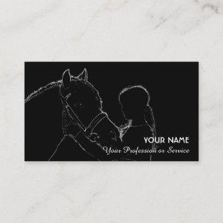 Carte De Visite Les amateurs d'équitation et d'équitation