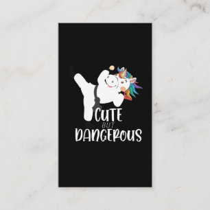 Carte De Visite Les beaux arts martiaux Dangereux Karaté Unicorn