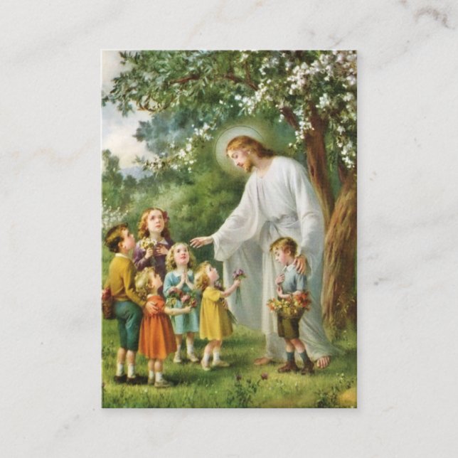 Carte De Visite Les bénédictions des parents catholiques Enfants C (Devant)