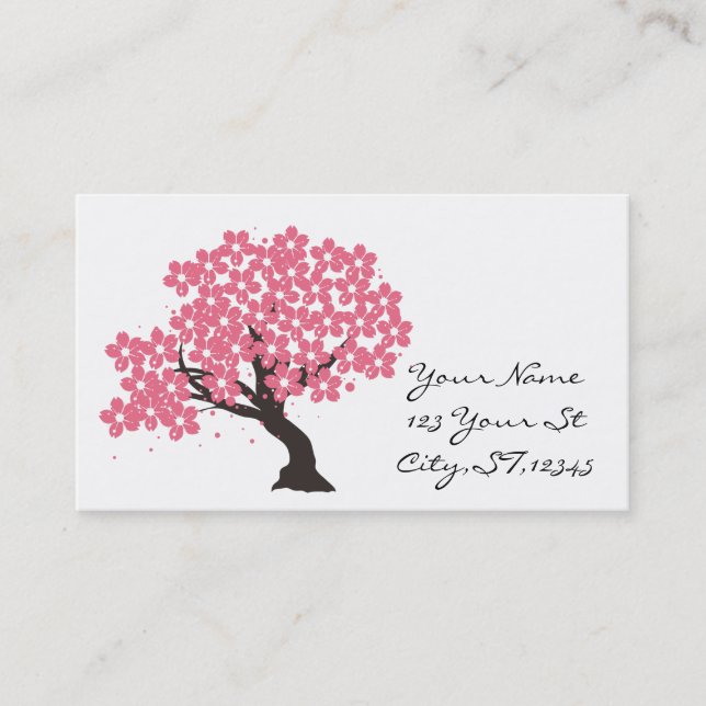 Carte De Visite Les cerisiers de Sakura s'épanouissent à Thunder_C (Devant)