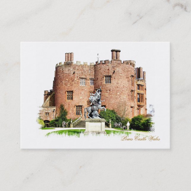 CARTE DE VISITE LES CHÂTEAUX BIEN ÉQUIPÉS (Devant)