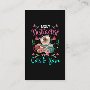 Carte De Visite Les chats et les femmes folles et folles dépendan