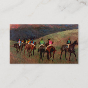 Carte De Visite Les chevaux de course dans un art de cheval de