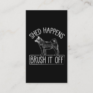 Carte De Visite Les cheveux Akita Dog Shop Brush It Off Amoureux d