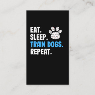 Carte De Visite Les chiens de train du sommeil se répètent