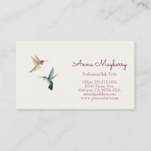 Carte De Visite Les colibris d'Anna