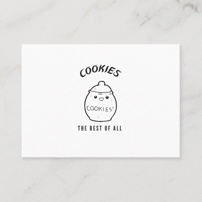 Carte De Visite Les cookies sont les meilleurs de tous (Devant)