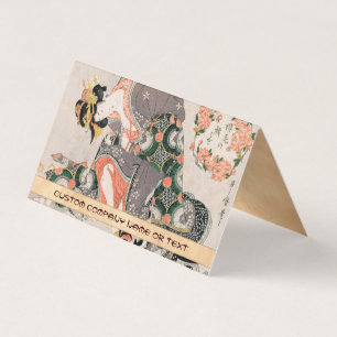 Carte De Visite Les Courtesans avec le chat Kitagawa Utamaro geish