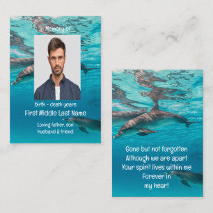 Carte De Visite Les dauphins de conservation de mémorial sous l'oc