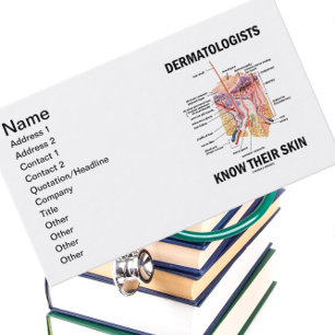 Carte De Visite Les Dermatologues Connaissent Leur Peau (Anatomie)