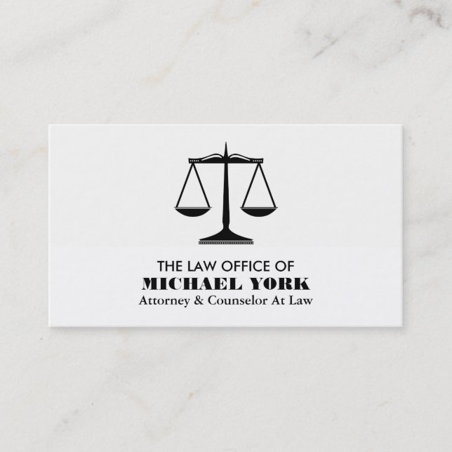 Carte De Visite Les échelles de la justice, juriste (Devant)