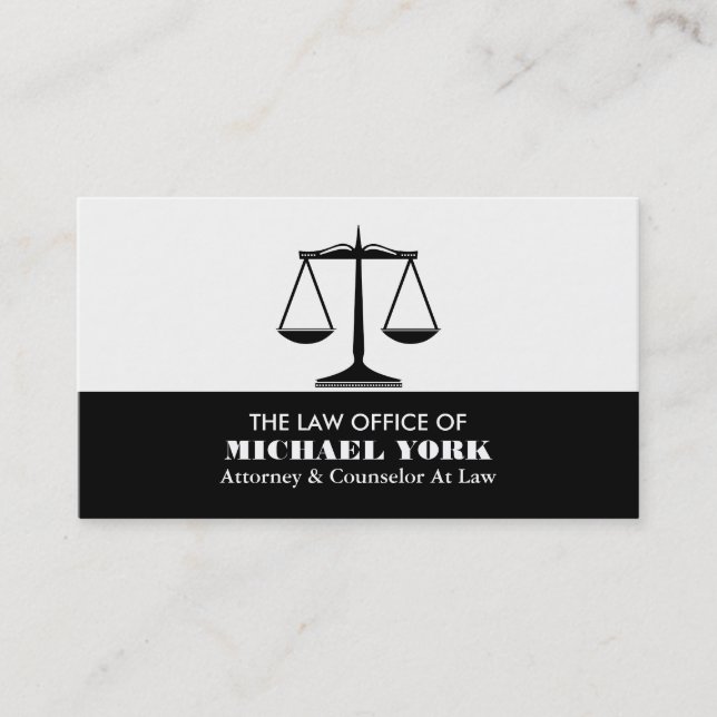 Carte De Visite Les échelles de la justice, juriste (Devant)