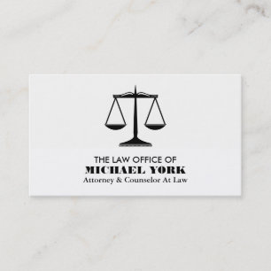 Carte De Visite Les échelles de la justice, le juriste