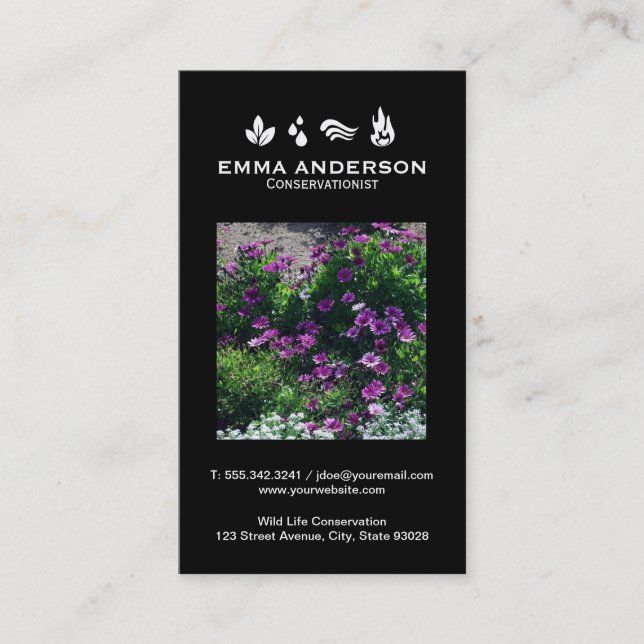 Carte De Visite Les éléments | Environnement (Devant)