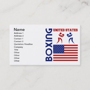 Carte De Visite Les Etats-Unis Boxin