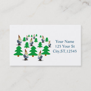 Carte De Visite Les fêtes d'hiver Les arbres de Noël Thunder_Cov