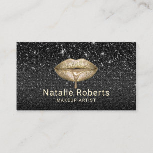 Carte De Visite Les gouttes d'or de maquillage de l'artiste Les l