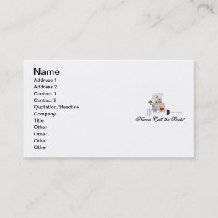Carte De Visite Les infirmières d'ours de nounours appellent le
