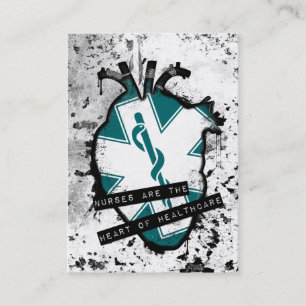 Carte De Visite les infirmières sont le coeur anatomique des soin