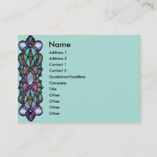 Carte De Visite Les KRW pâlissent la frontière en verre souillé de