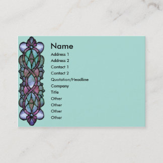 Carte De Visite Les KRW pâlissent la frontière en verre souillé de
