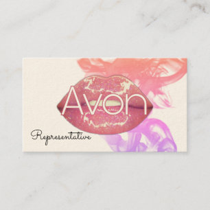 Carte De Visite Les lèvres Avon esthétiques personnalisées