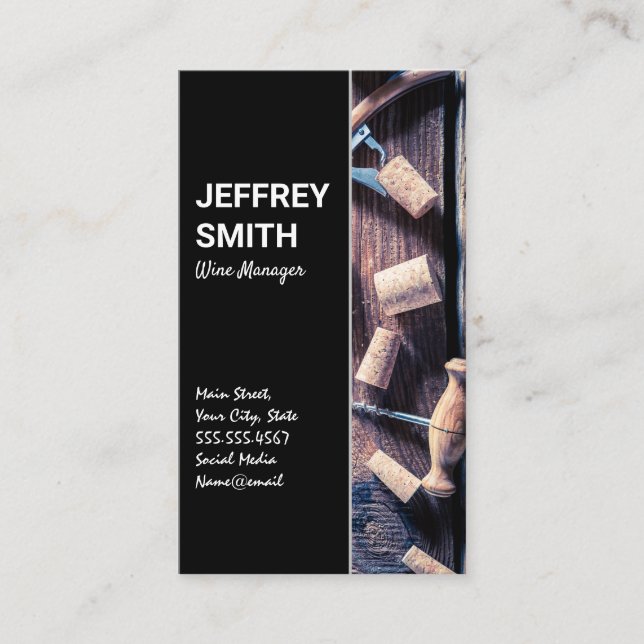 Carte De Visite Les lièges et les viticulteurs (Devant)