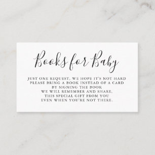 Carte De Visite Les livres demandent l'insertion d'invitation de