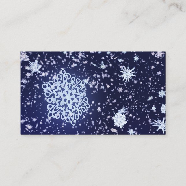 Carte De Visite Les longs Signets de nuit d'hiver (Devant)