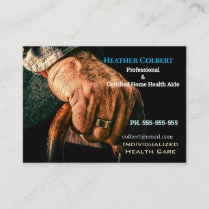 Carte De Visite Les Mains De L'Aide Professionnelle