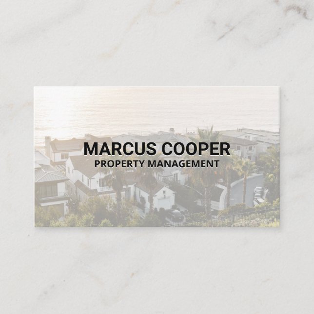 Carte De Visite Les maisons côtières | Construction | Réalisateur (Devant)