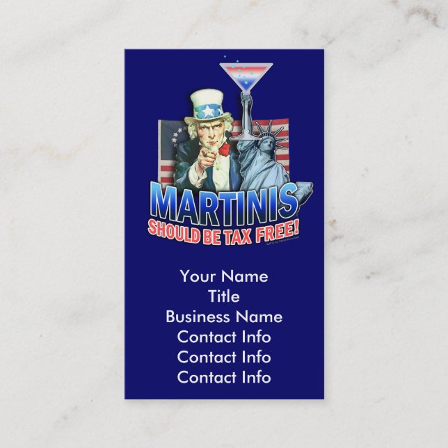 Carte de visite - les martini devraient être (Devant)
