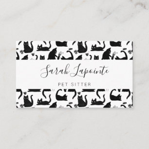 Carte De Visite Les mauvais chats frappent des trucs sur
