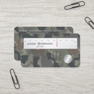 Carte De Visite Les militaires de vieille école camouflent la