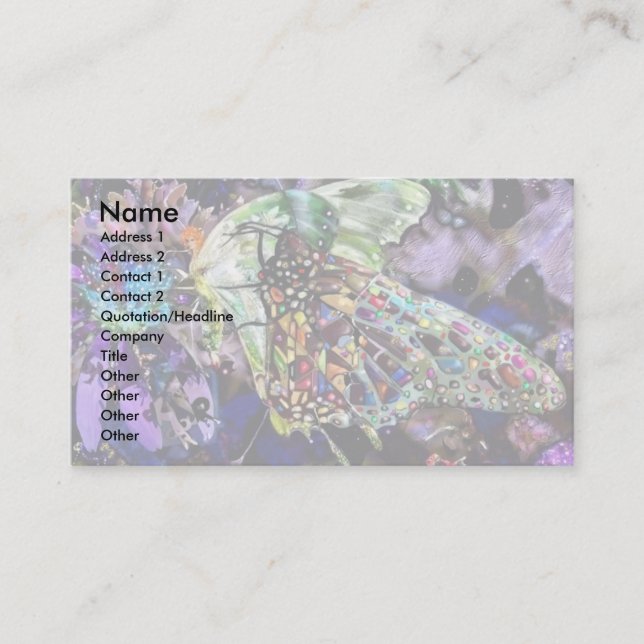 Carte De Visite Les papillons ! (Devant)