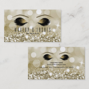 Carte De Visite Les parties scintillantes d'or allument le spa de