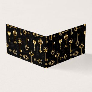 Carte De Visite Les Patters de Seamless avec Golden Keys