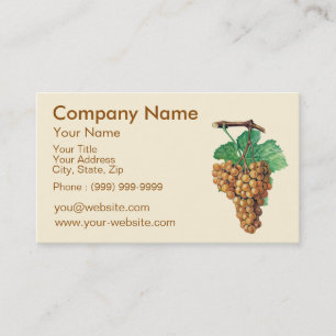 Carte De Visite Les raisins