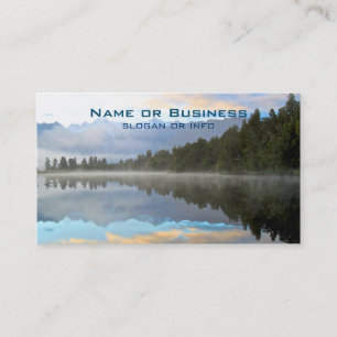 Carte De Visite Les réflexions du début du matin Paysage
