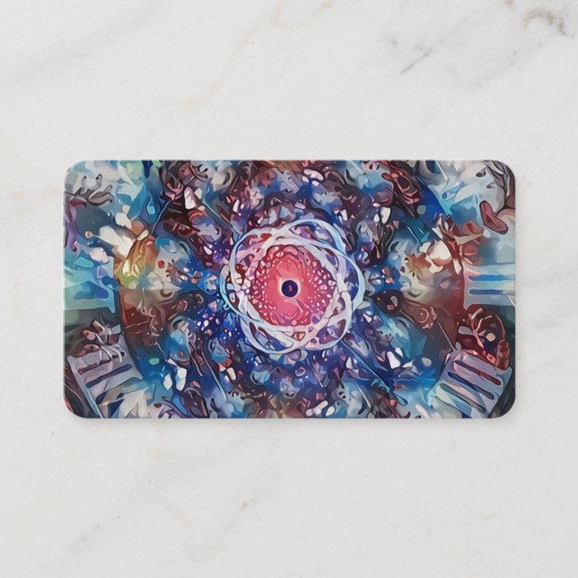Carte De Visite L'espace, temps et atome (Devant)
