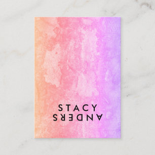Carte De Visite Lettre Flip Chic Rustique